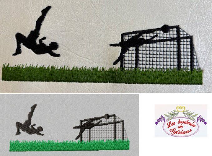 sur le terrain de foot