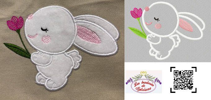 Le lapin et sa fleur