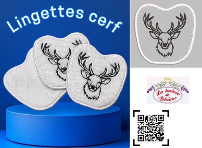 lingette cerf au trait