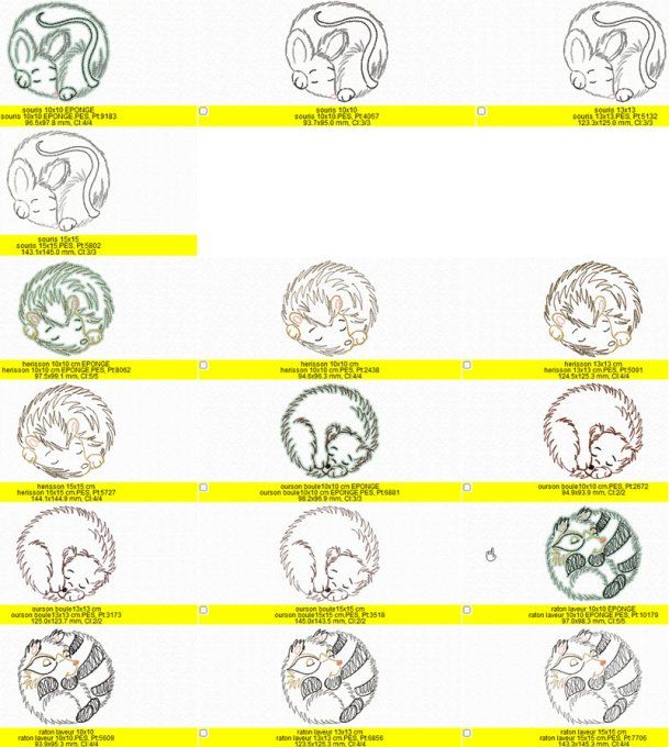 Animaux boule
