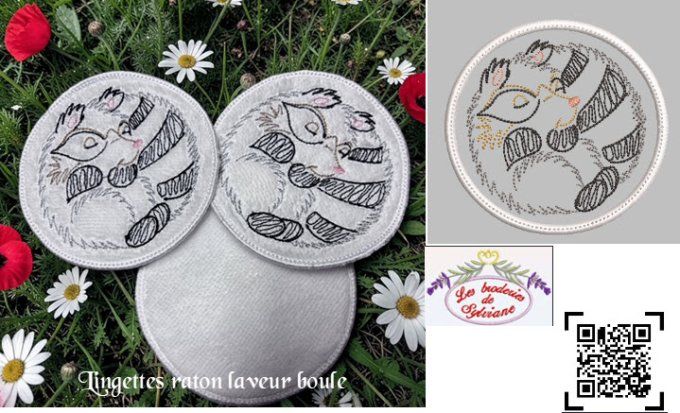 lingette raton laveur boule