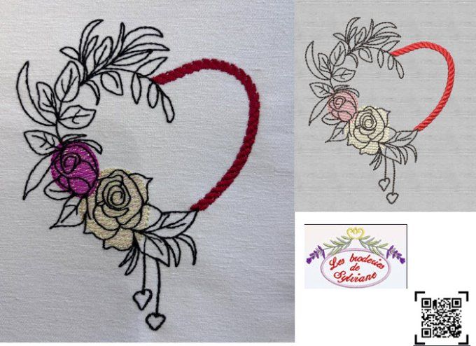 Coeur et roses