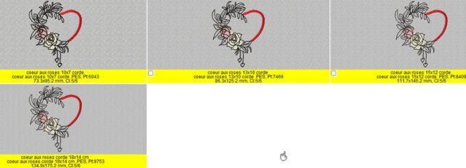 Coeur et roses