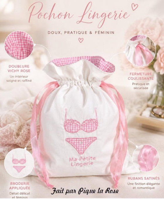 Ensemble de lingerie en appliqué