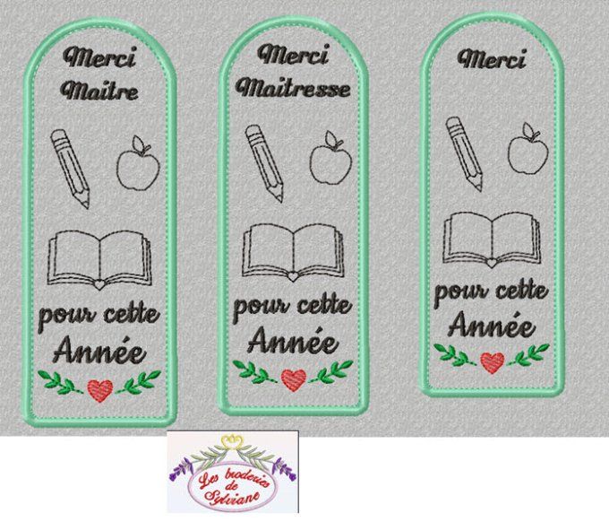 Marque page Maitre Maitresse, Merci et porte clé 