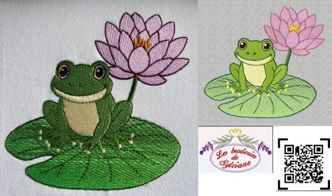 La grenouille  et le nénuphar 