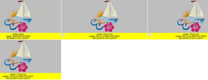 Bord de mer  le voilier