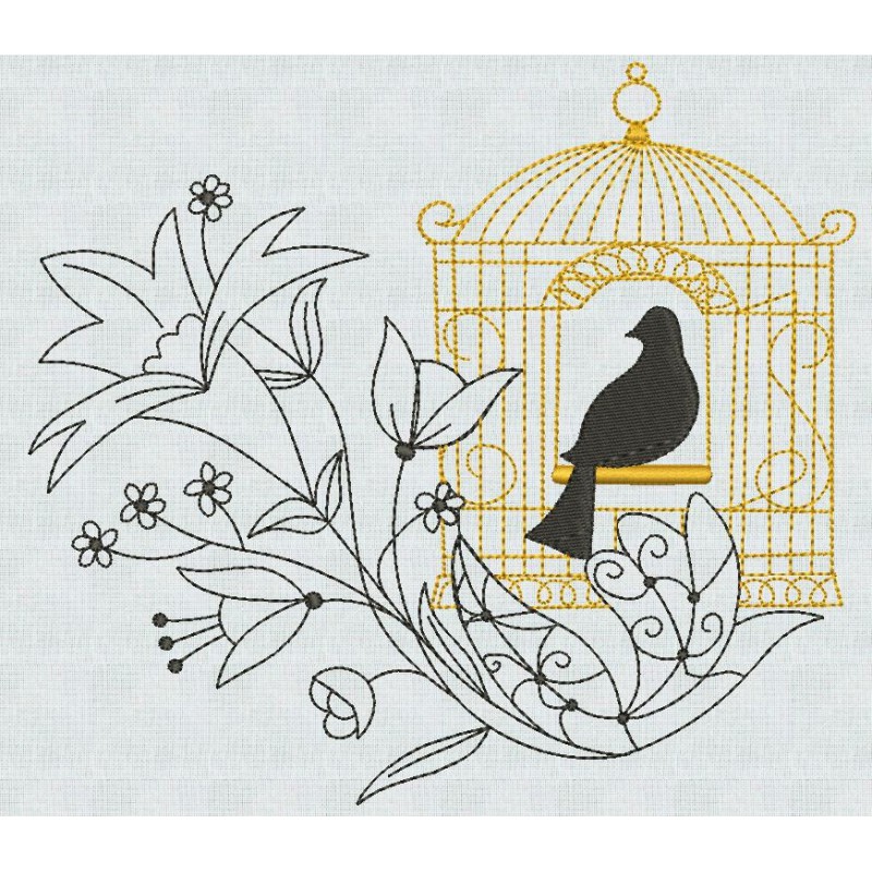 L'oiseau et la cage d'or - motif n°3