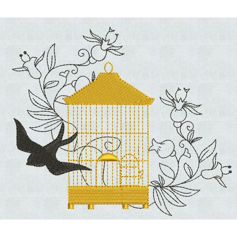 L'oiseau et la cage d'or - motif n°4