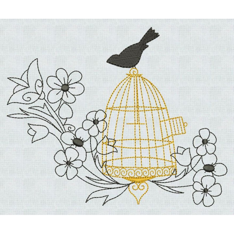 L'oiseau et la cage d'or - motif n°6