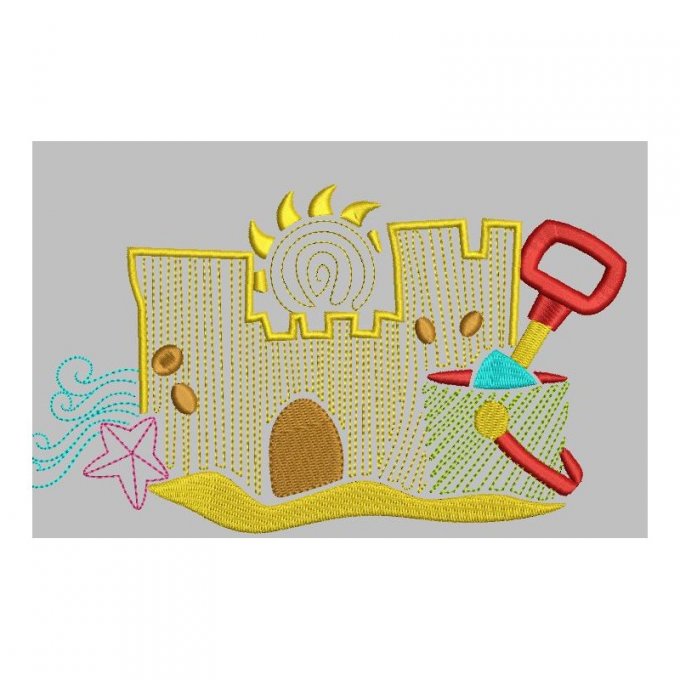 A la plage - motif n°7