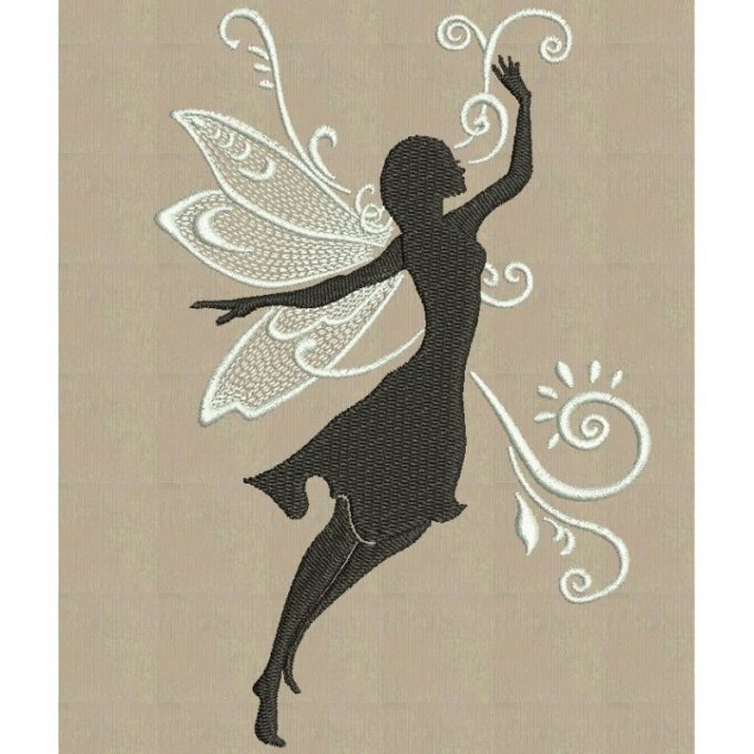Fée silhouette - motif n°1