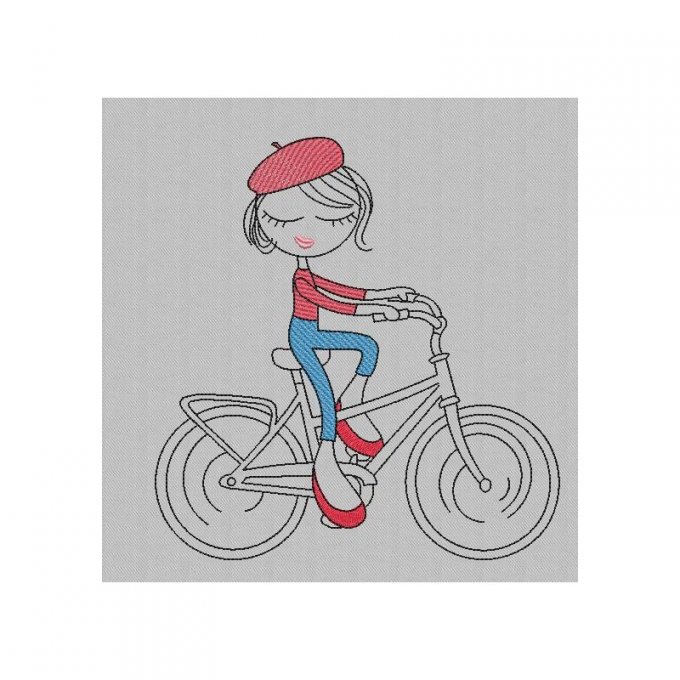 Les girls à vélo - motif n°3