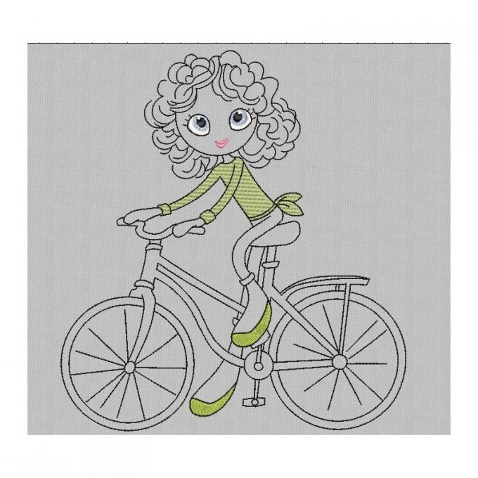 Les girls à vélo - motif n°6