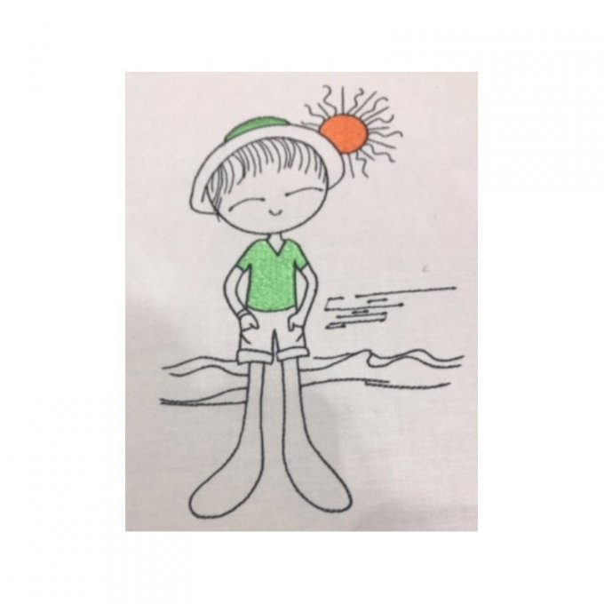 Les boys à la mer - motif n° 3
