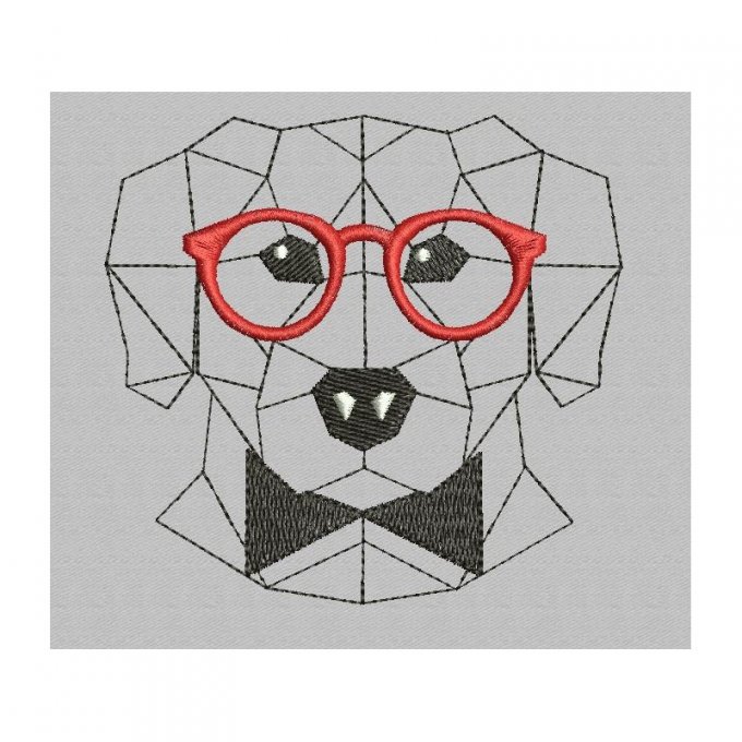 Le chien à lunette