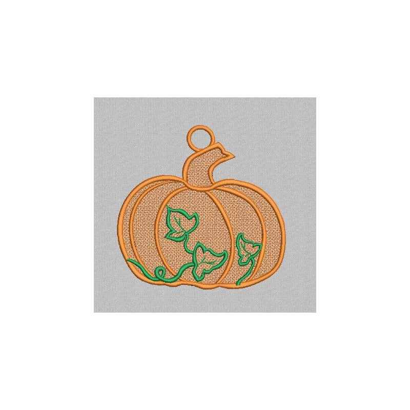 Fsl d'halloween - la citrouille aux feuilles