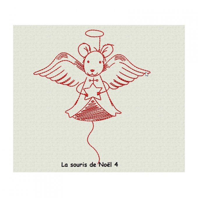 Souris de Noël - motif n°4