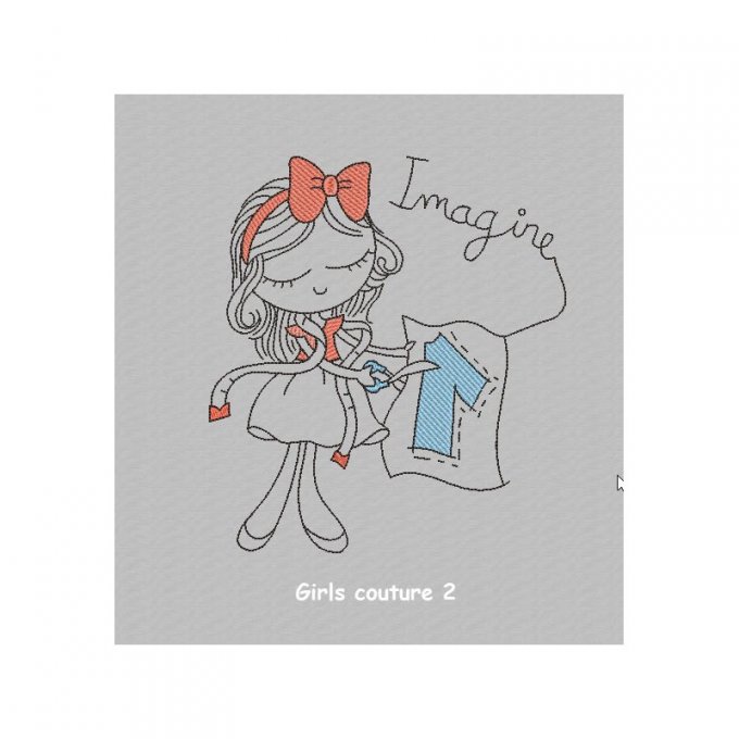 Les girls couturières - motif n°2