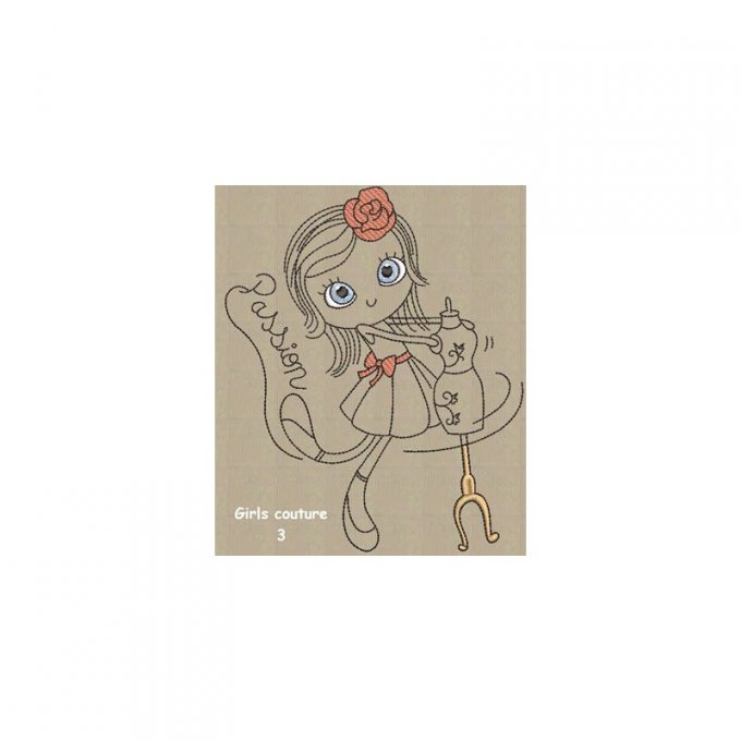Les girls couturières - motif n°3