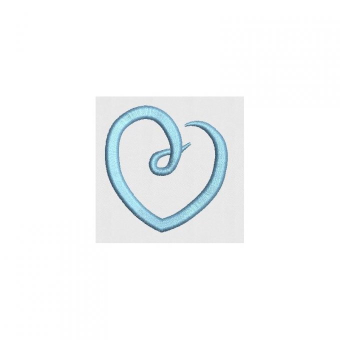 3 petits coeurs en contour satin
