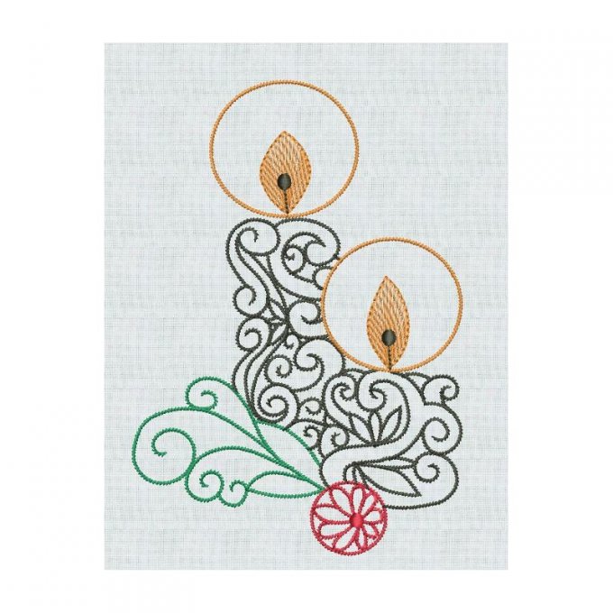 Noël en point de tige, 10 motifs