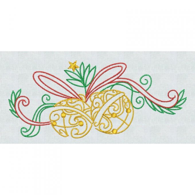 Noël en point de tige, 10 motifs