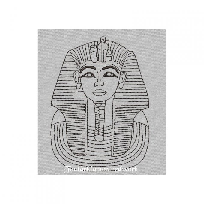 Toutankhamon en redwork