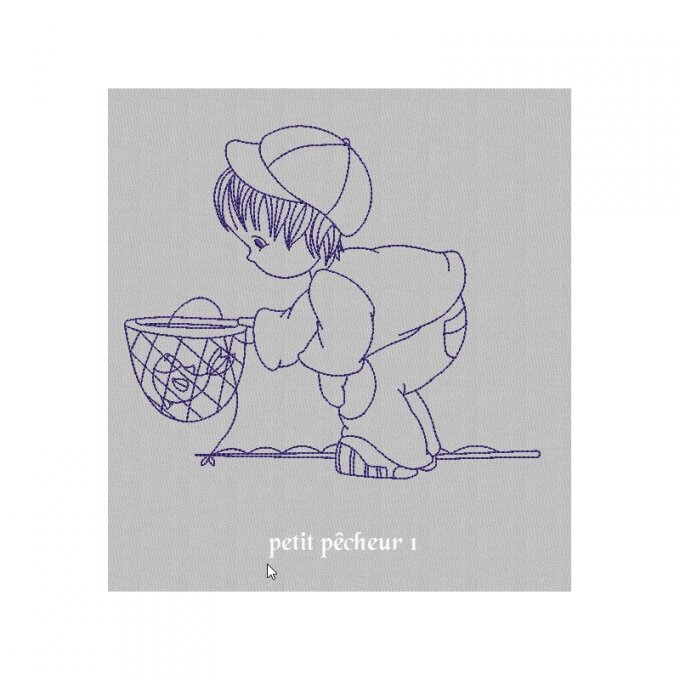 Les petits pêcheurs - motif n° 1