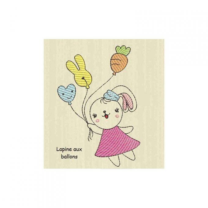Lapine aux ballons