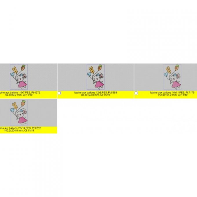 Lapine aux ballons