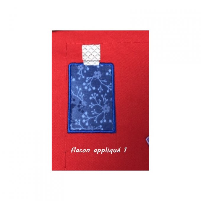 Flacons en appliqué