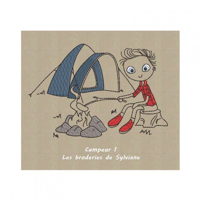 Les jeunes campeurs - motif n°1