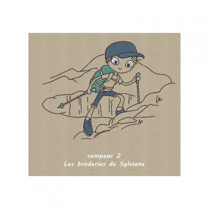 Les jeunes campeurs - motif n°2