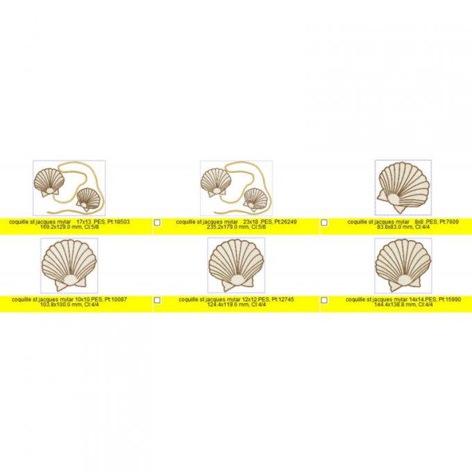Coquille st jacques en mylar
