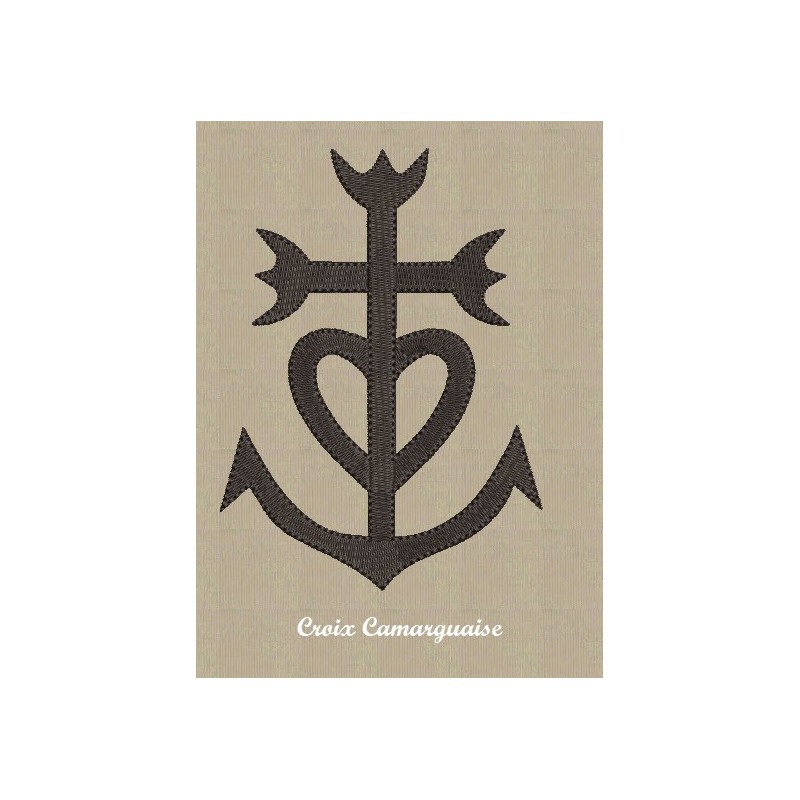 Porte clé et croix camarguaise