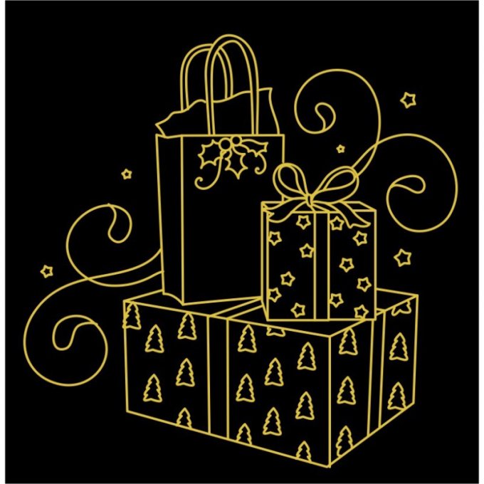 Noël 9 motifs redwork