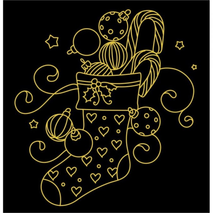 Noël 9 motifs redwork