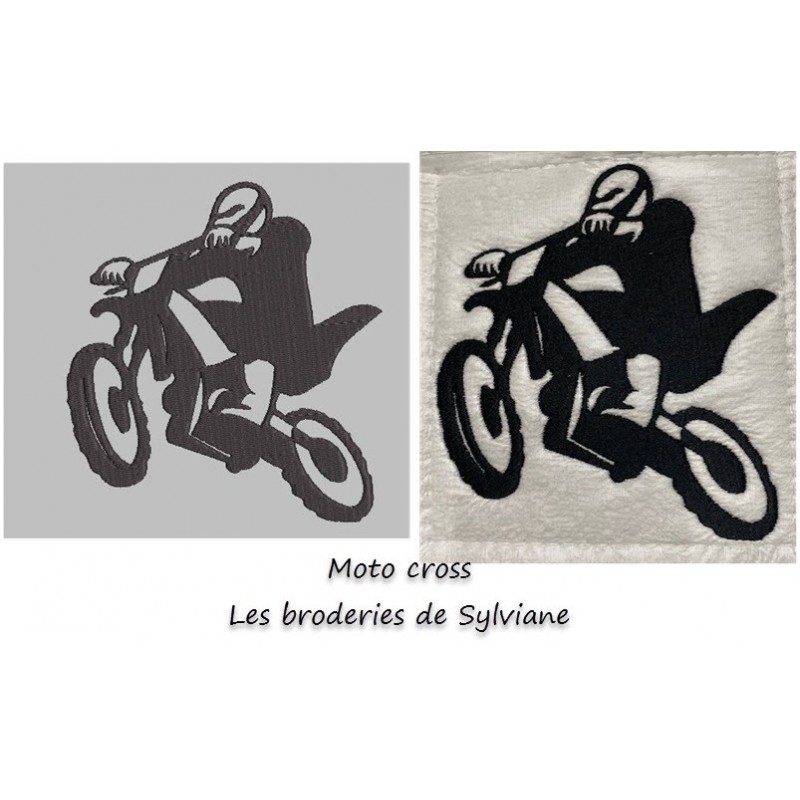 Sports en silhouette - moto cross