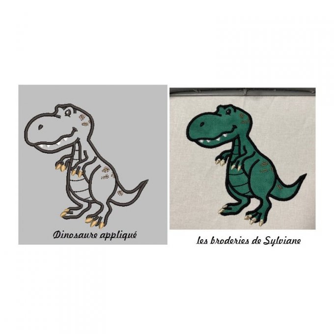 Dinosaure en appliqué