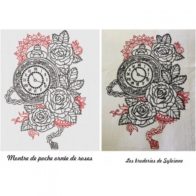 La montre de poche et ses roses