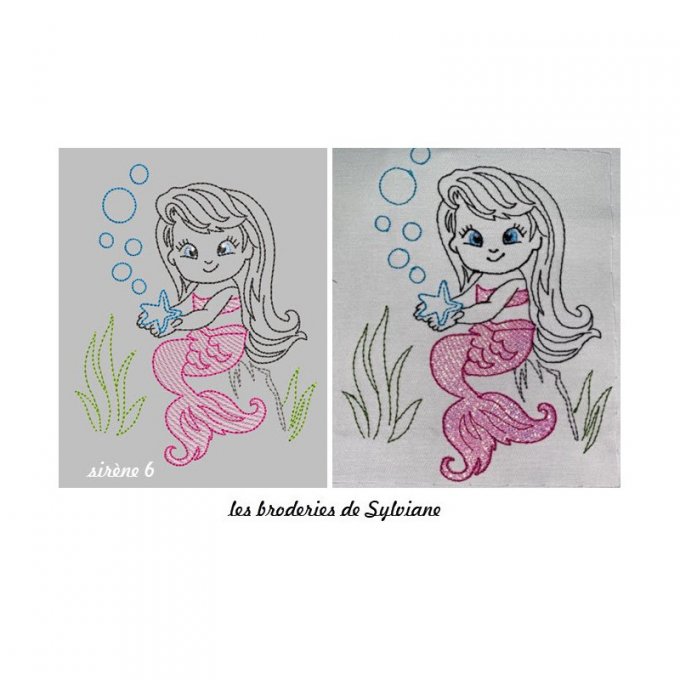 Les sirènes en mylar - motif n°6