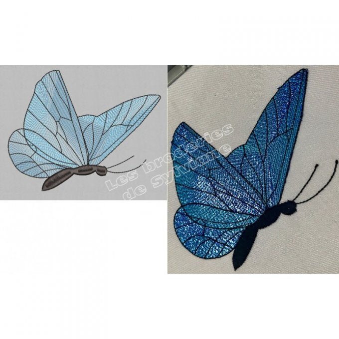 Le papillon bleu mylar