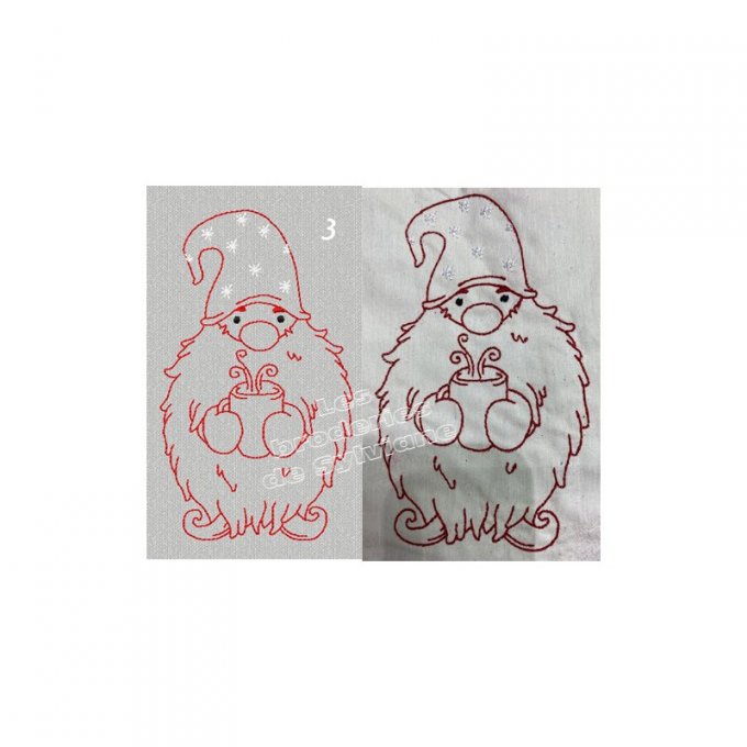Les gnomes en hiver - motif nº3