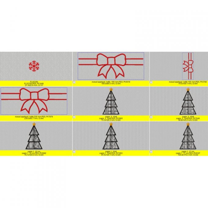Motifs pour botte de Noël