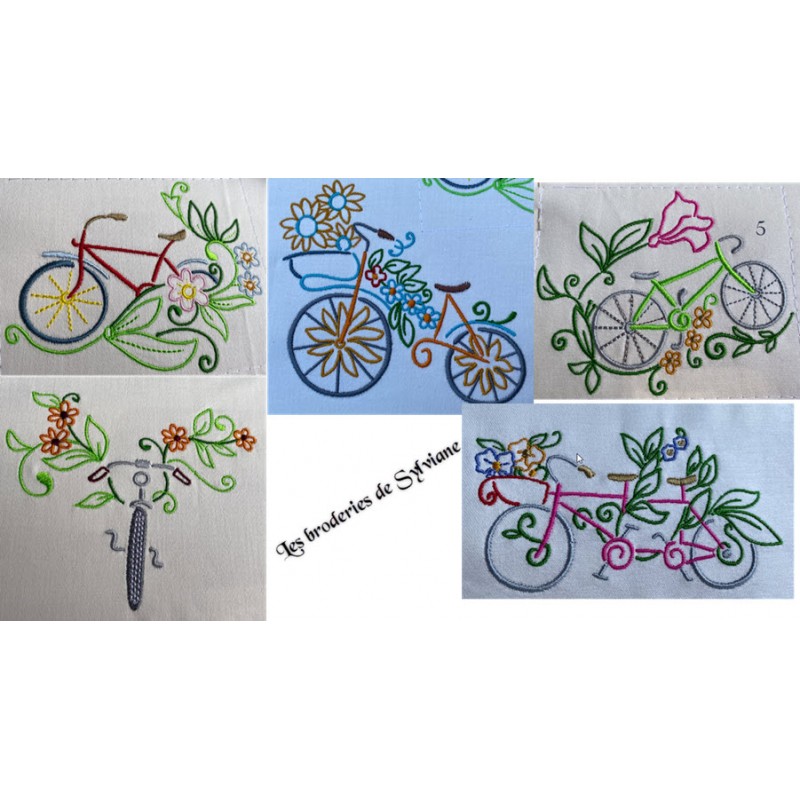 Les vélos fleuris - collection complète