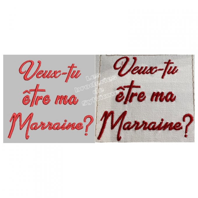 Marraine veux tu