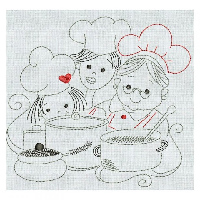 Dans la cuisine - motif n°5