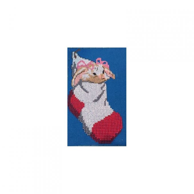 Le lapin et sa chaussette de Noël