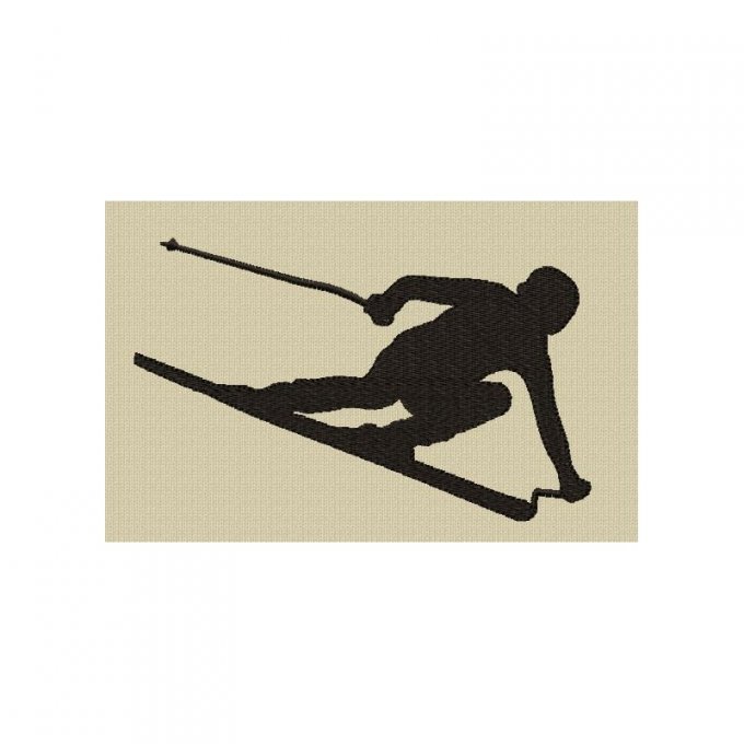 Le skieur - motif n°1